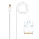 Nanocable Cable conversor Mini DP a DVI, Mini DP/M - DVI/M, Blanco, 2.0 M 10.15.4202